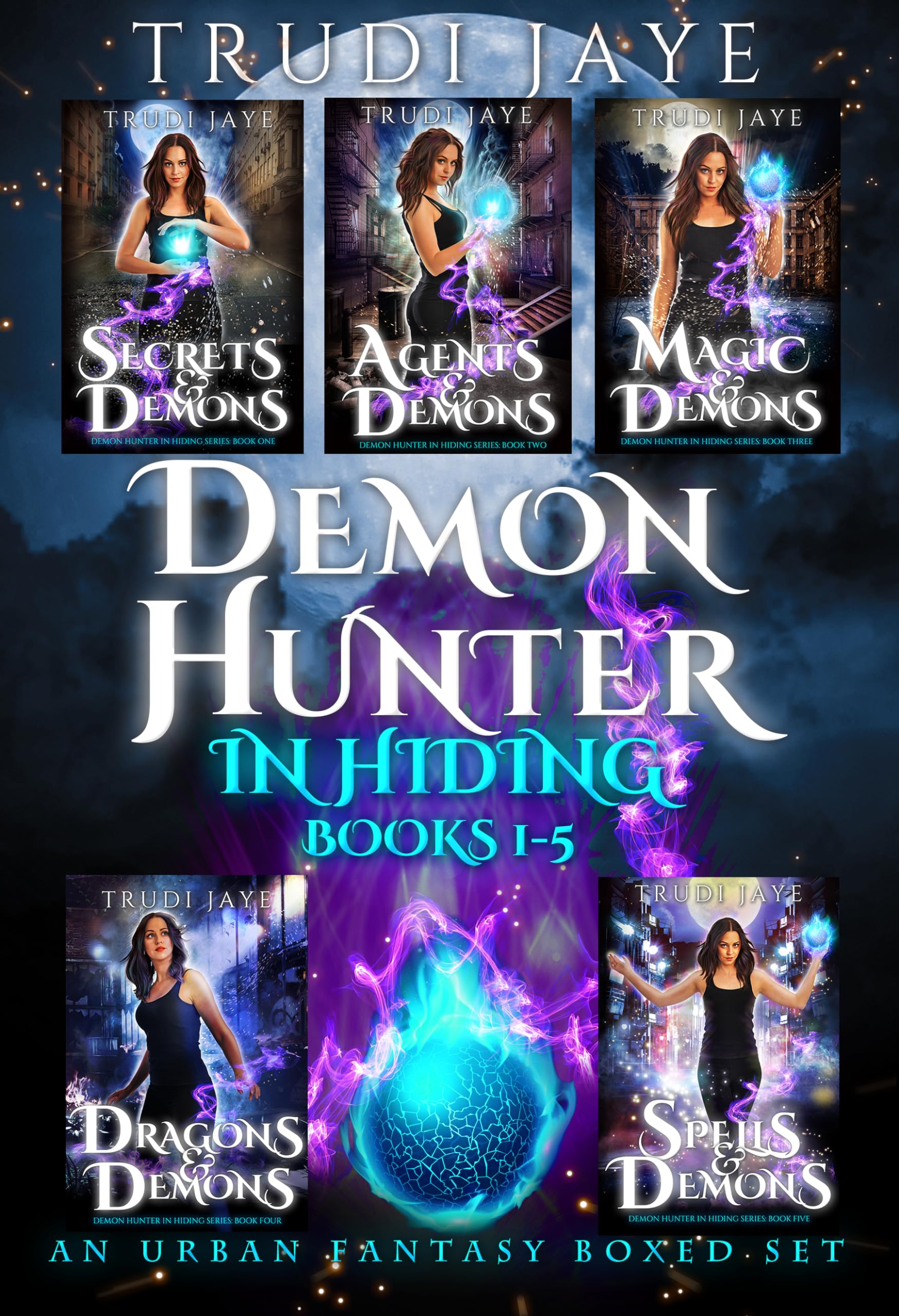 Book cover for Demon Hunter in Hiding Boxed Set: Books 1-5