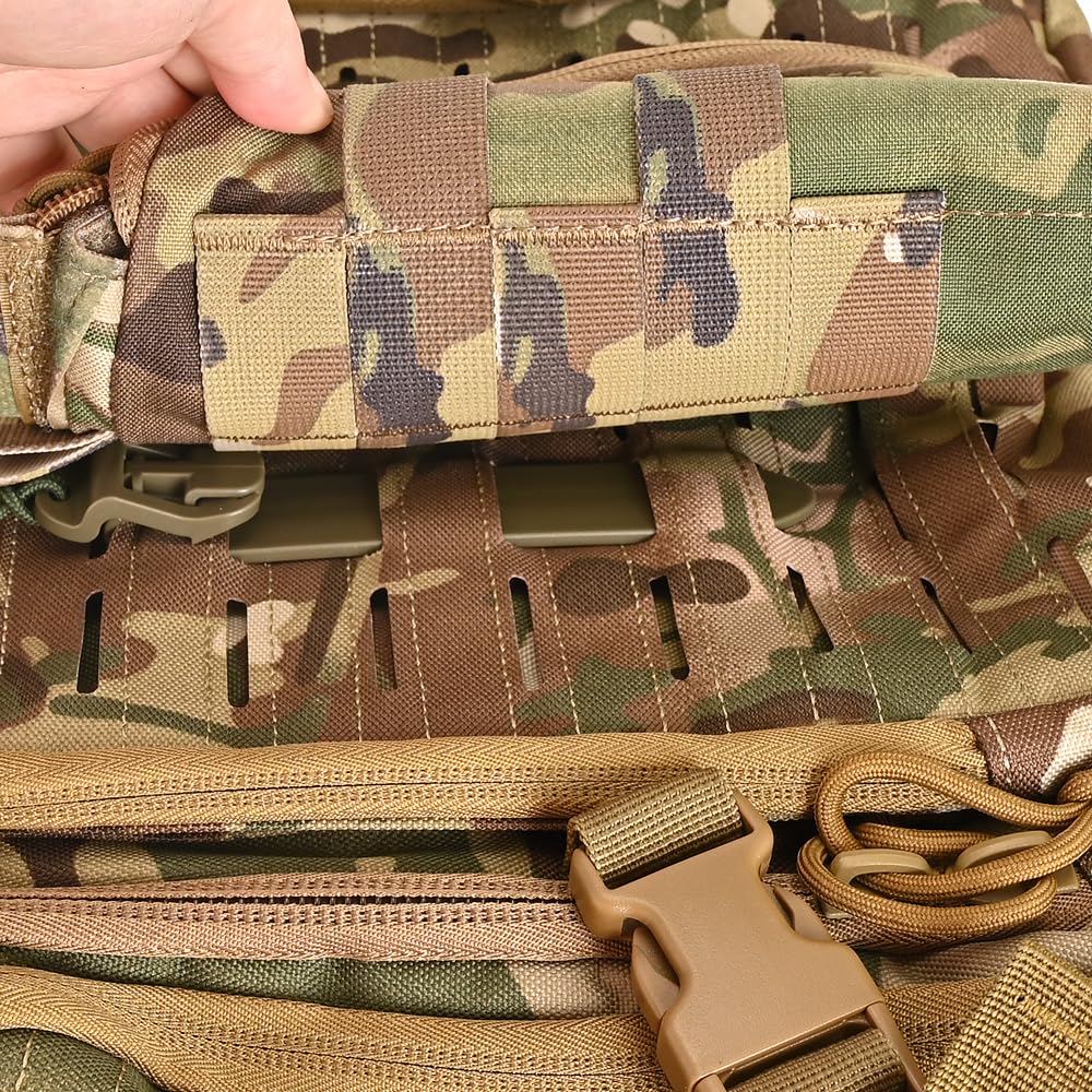 ACEXIER Bâton Tactique Molle à libération Rapide Pals Sangle Attache Clip Sangle acétal polymère 14,6 cm Accessoires de Chasse, Bronzé-4 pièces, Taille Unique