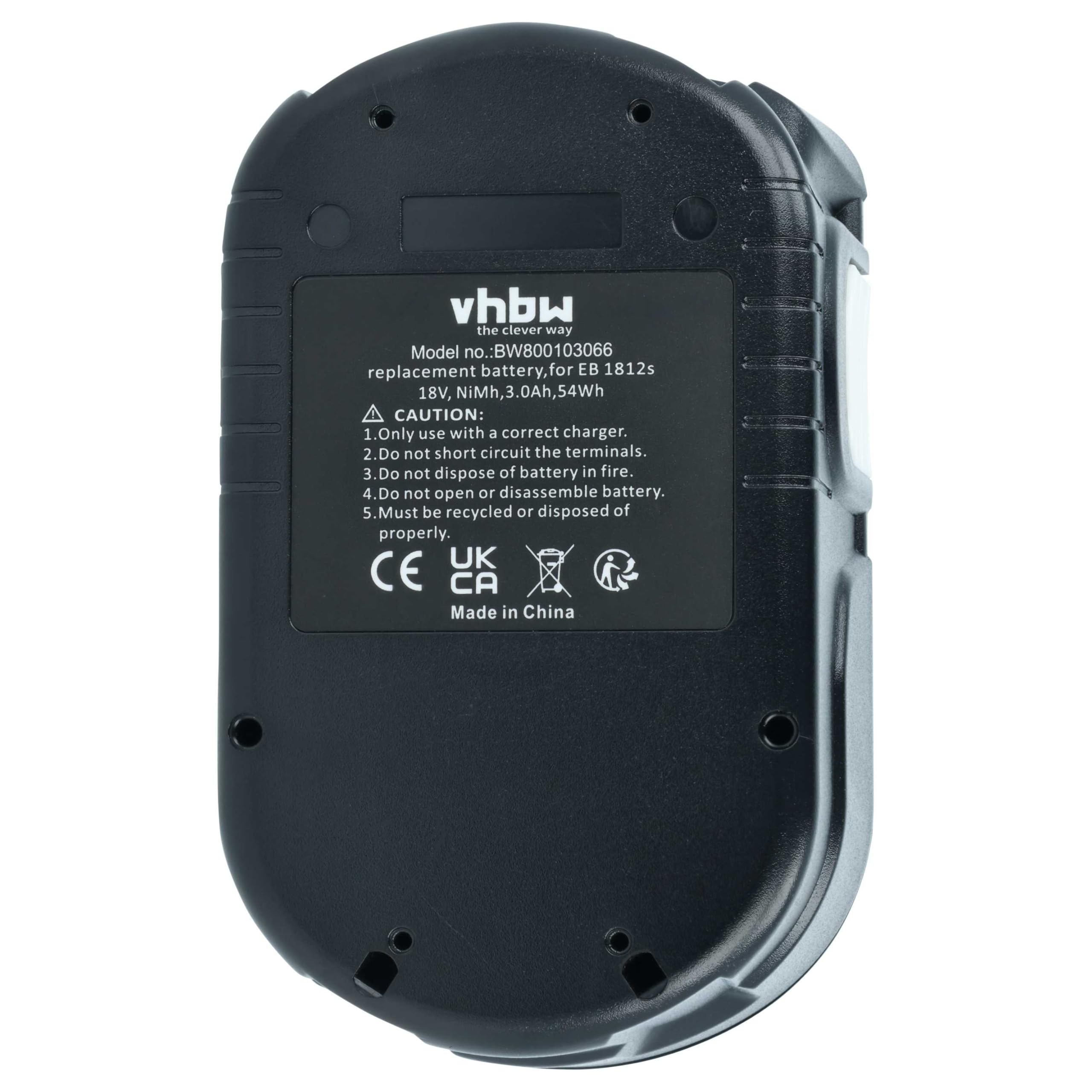 vhbw Akumulator kompatybilny z Hitachi UB 18DL, UB 18D, WH 18DFL, WR 18DMR, WH 18DMR, WR 18DL, WH 18DL Tool (3000 mAh, NiMH, 18 V)