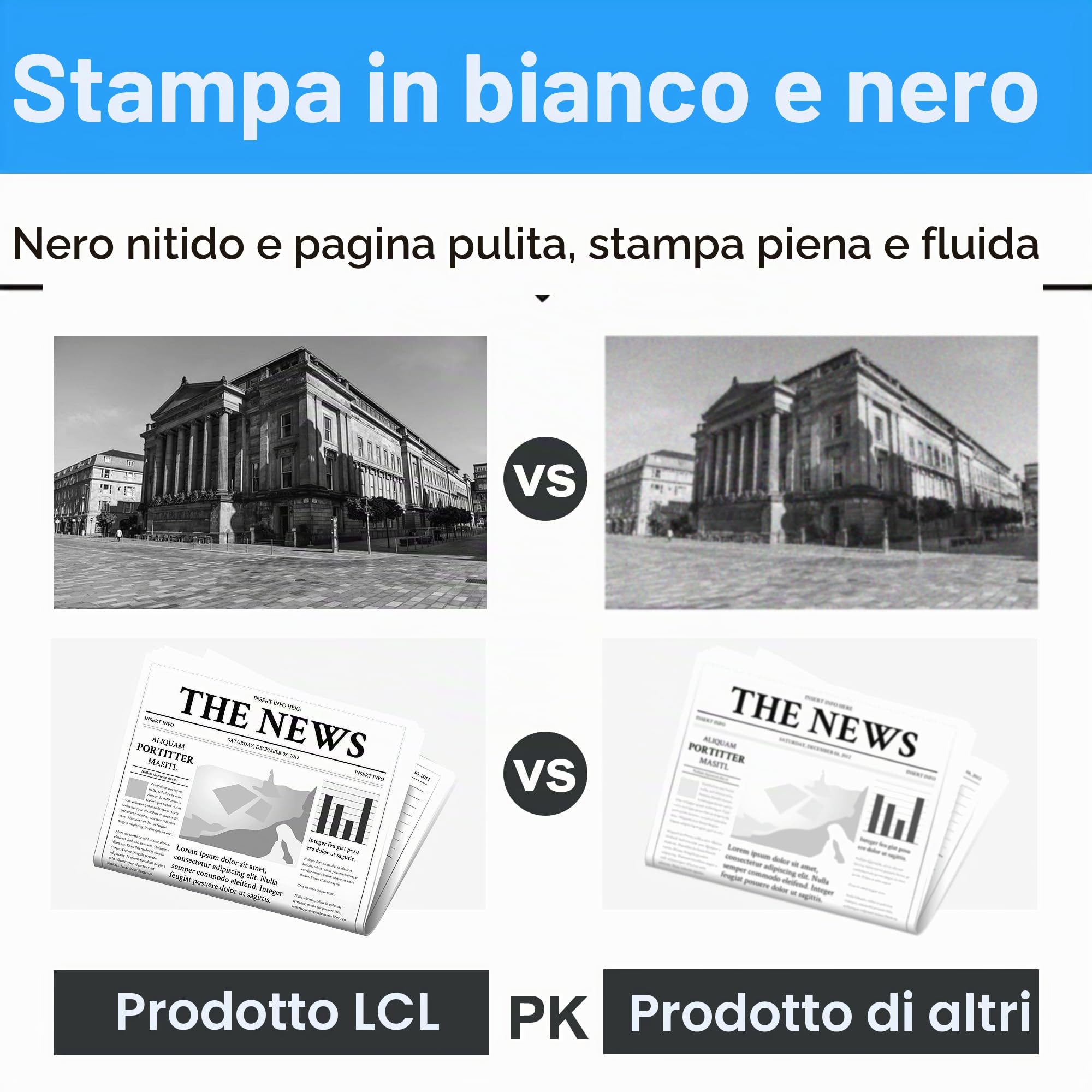 LCL PFI-030 PFI-031 Cartuccia d'inchiostro compatibile PFI030 PFI-030 PFI-031 PFI-030MBK PFI-030BK PFI-030C PFI-031M PFI-030Y Sostituzione per Canon ImagePrograf TM-240 TM-340 (FI030MBK/K/C/Y+PFI031M)