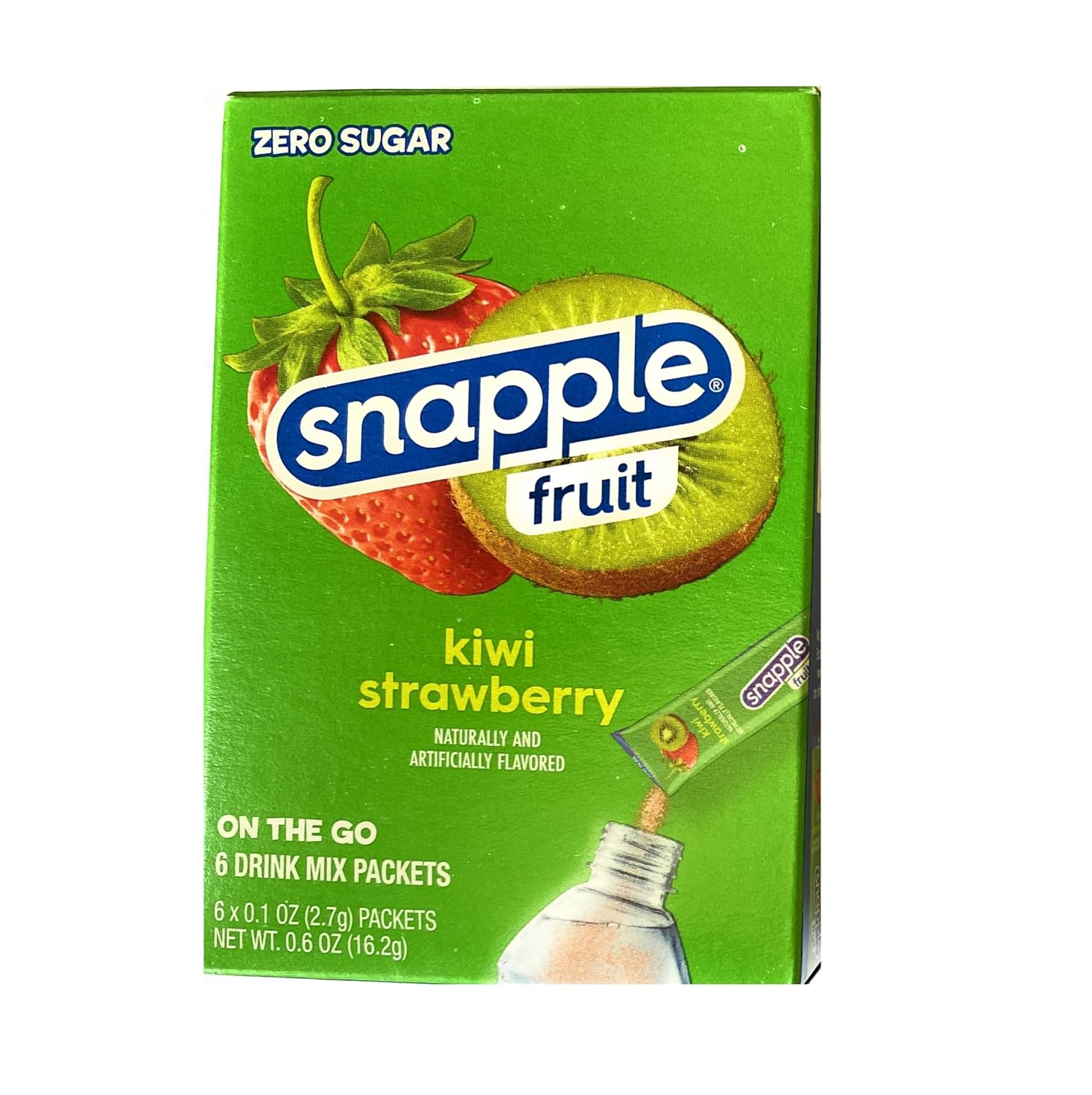 Snapple Fruit Kiwi Strawberry Drink Mix - Four Boxes of Six On The Go Flavored Drink Mix Packets - Zero Sugar Flavored Mix For Water (4 Boxes) image 5