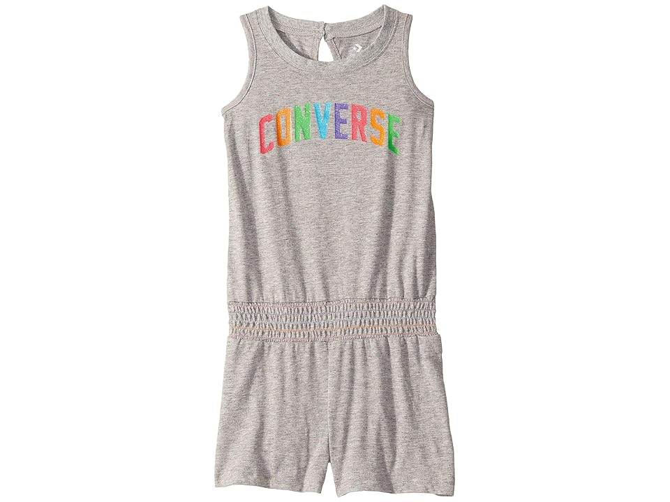 

Converse Kids Multicolored Romper (Little Kids) (Dark Gray Heather) Girl's Jumpsuit & Rompers One Piece