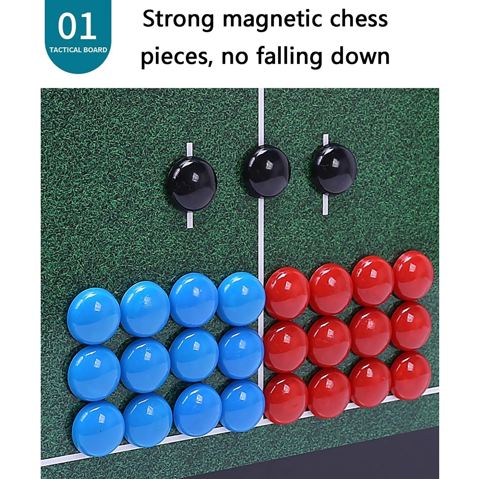 Tattiche di pallacanestro Clipboard allenatori, Lavagna magnetica cancellabile a secco su entrambi i lati da calcio 45x30 cm, set con penna e pezzi magnetici