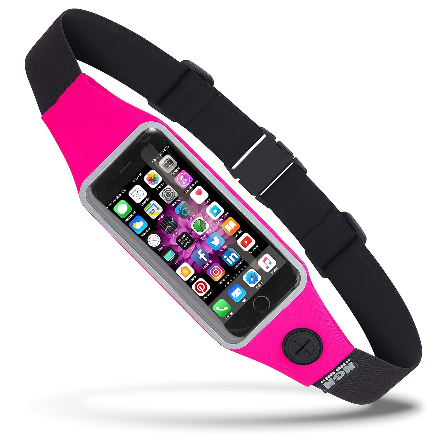 NGN Sport – Running Belt/Waist Pack/Fitness Belt for iPhone, Android and Most Smartphones