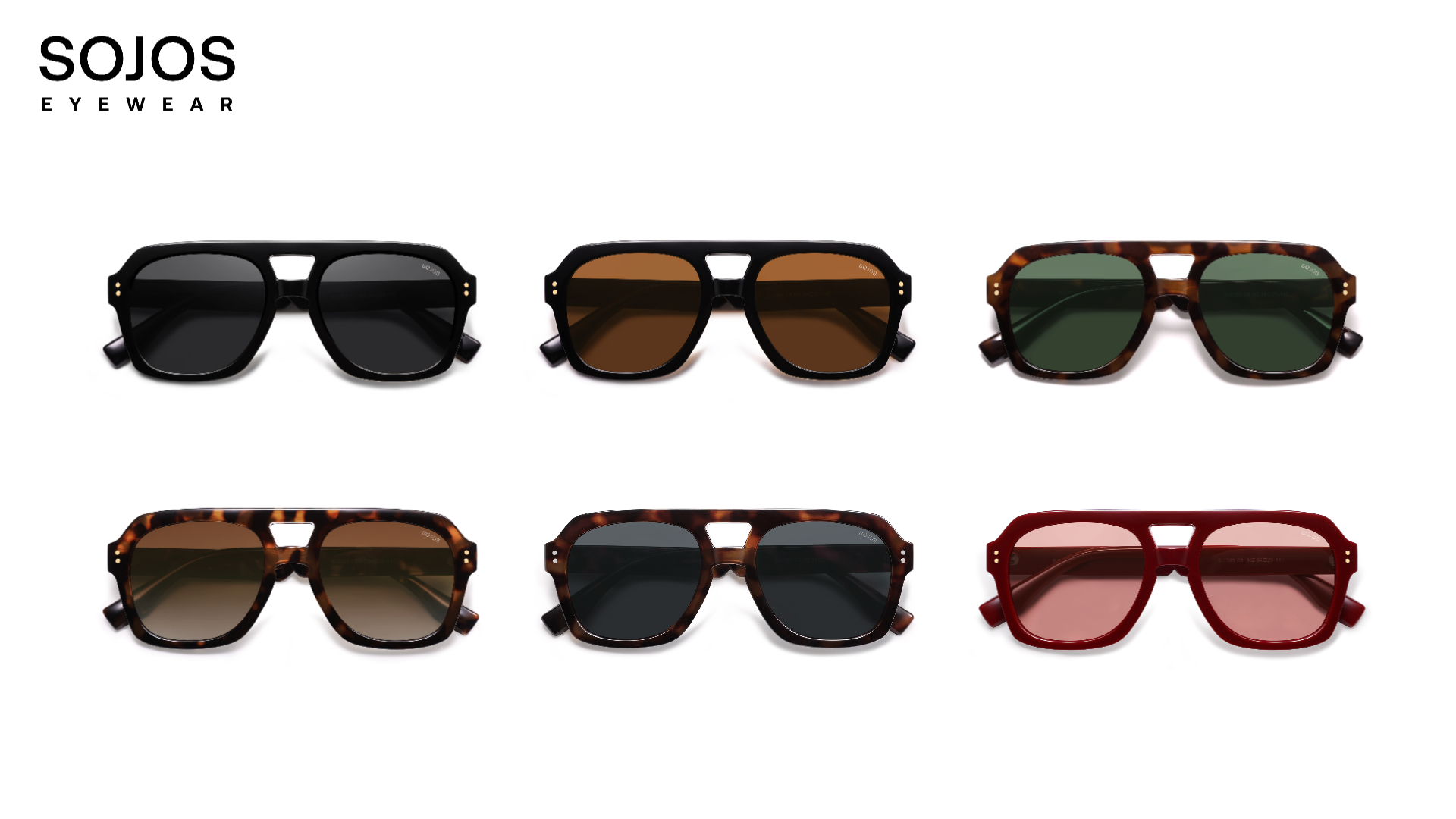 Plastic Aviator Sunglasses with Logo Temple Detail AV-5464 Modern Aviators Wholesale Sunglasses - Frontier  main image 3