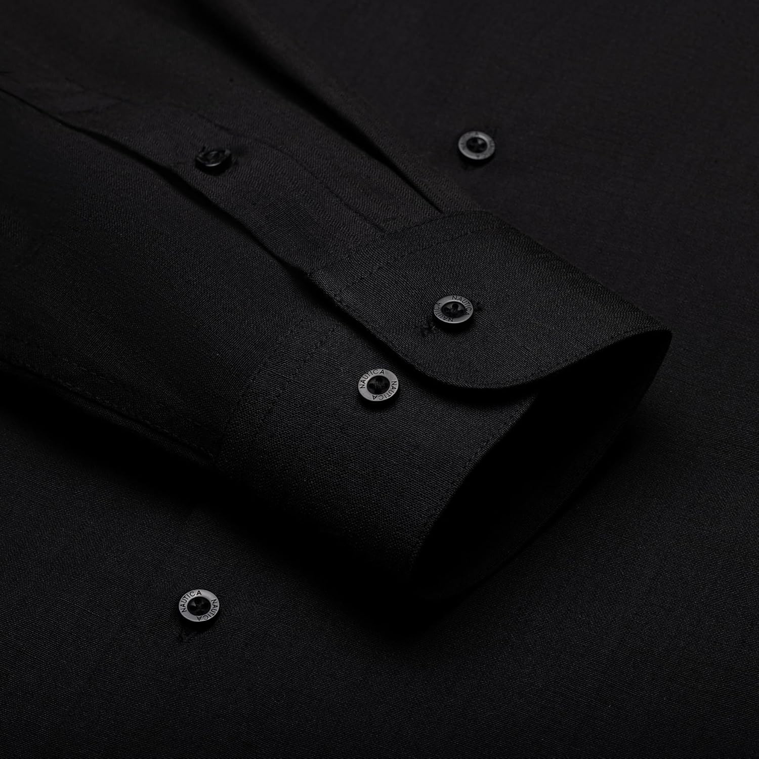 Nautica Slim Fit Long Sleeve Cotton Linen Touch Shirts for Men Wrinkle Resistant Lightweight Summer Shirt - Image 4