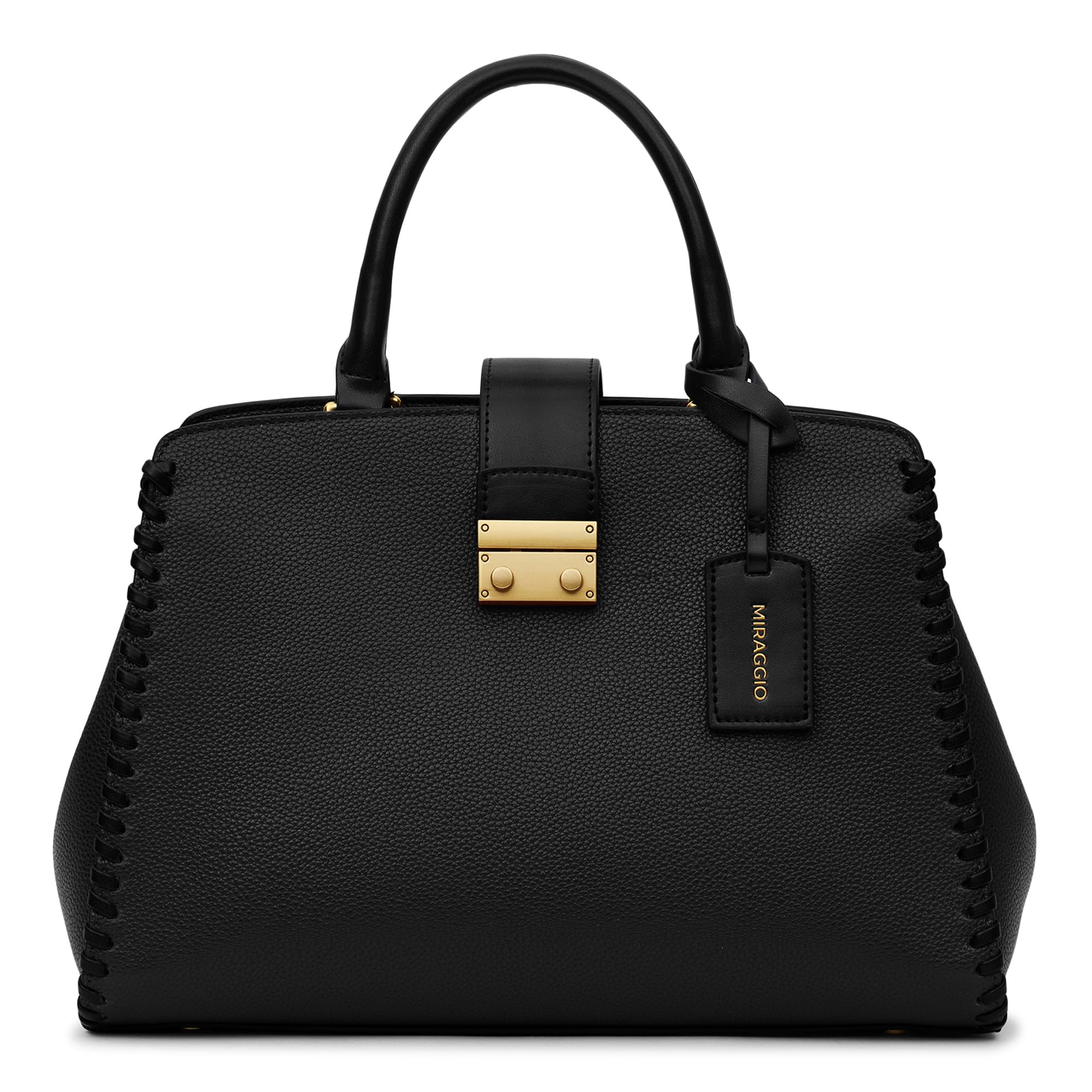 Miraggio Dune Satchel Bag For Women, Black (B0D63CJH8B) Amazon Price History, Amazon Price Tracker