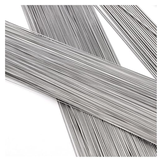 Alambre de acero inoxidable para resortes, diámetro 0.6 mm × longitud 500 mm, material 304, alta elasticidad y dureza, ideal para fabricar resortes de compresión, extensión y torsión miniatura 2