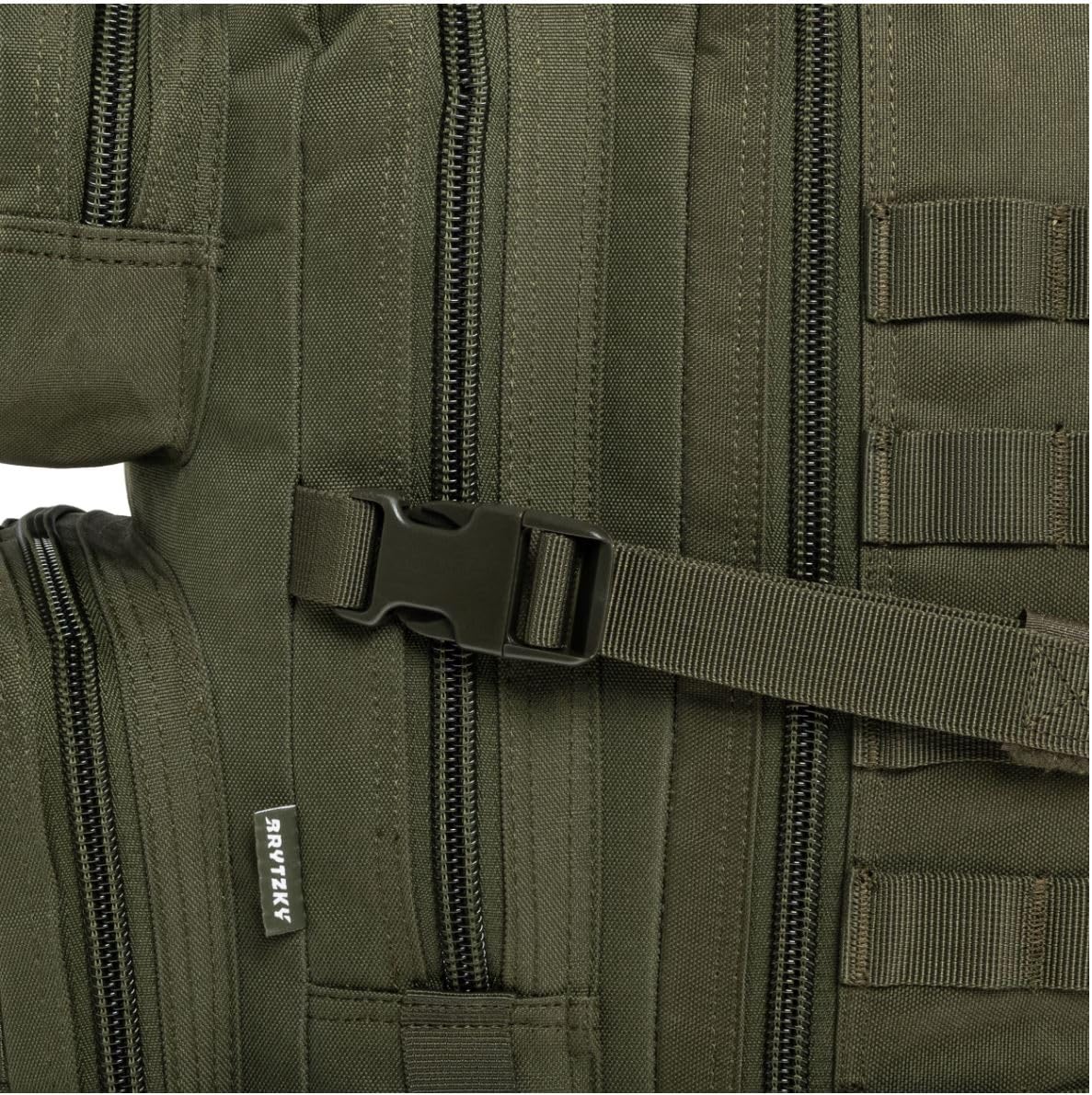 Tactical Polygon Large 36L Taktischer Rucksack – Oliv | Militär & Outdoor Rucksack Herren | Mit MOLLE-System & Fach für Trinkblase | Ideal für Trekking, Camping & Survival | 51×29×28 cm