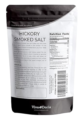 Miniatura 2 de Sal ahumada del mar de Hickory grano fino sal Hickorywood