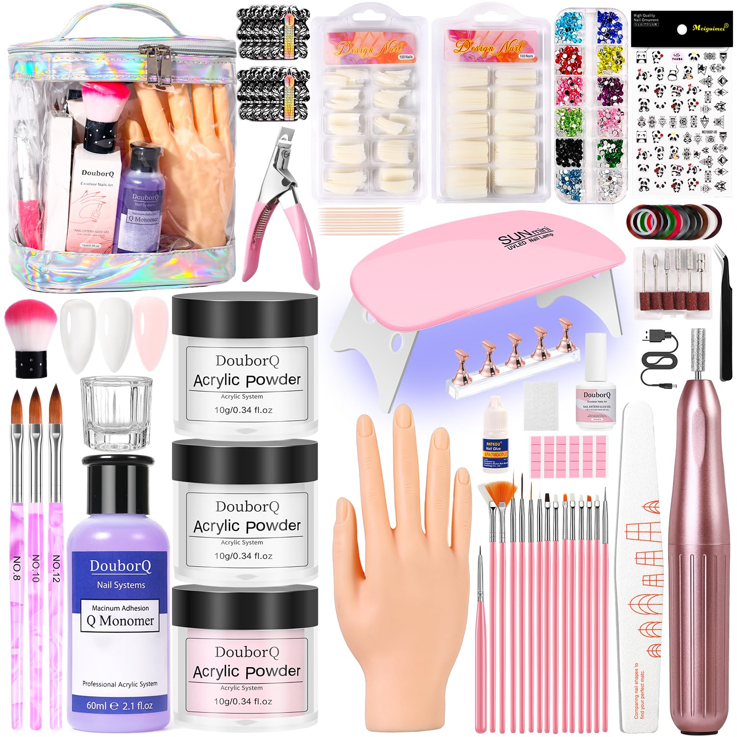 Acrylic Nail Kit 42-Piece Complete Set for Beginners