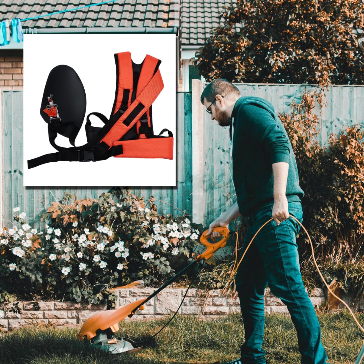 PartyKindom Cintura Imbracatura per Decespugliatore con Spallacci Imbottiti Cinghia Forma Y per Trimmer e Pruner Leggera e Resistente per Giardinaggio e Agricoltura