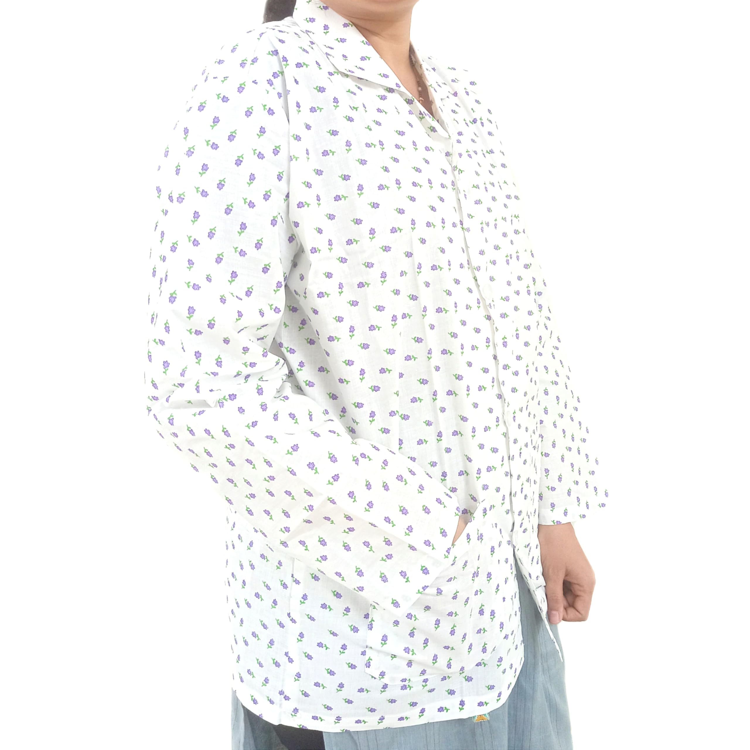 PurpleFly-spreading joy Cotton Sun Coat for Women's & Girls - Helps to Protect From Sunrays, Dust Pollution, Sunburn,Tanning of Skin. (42) 1