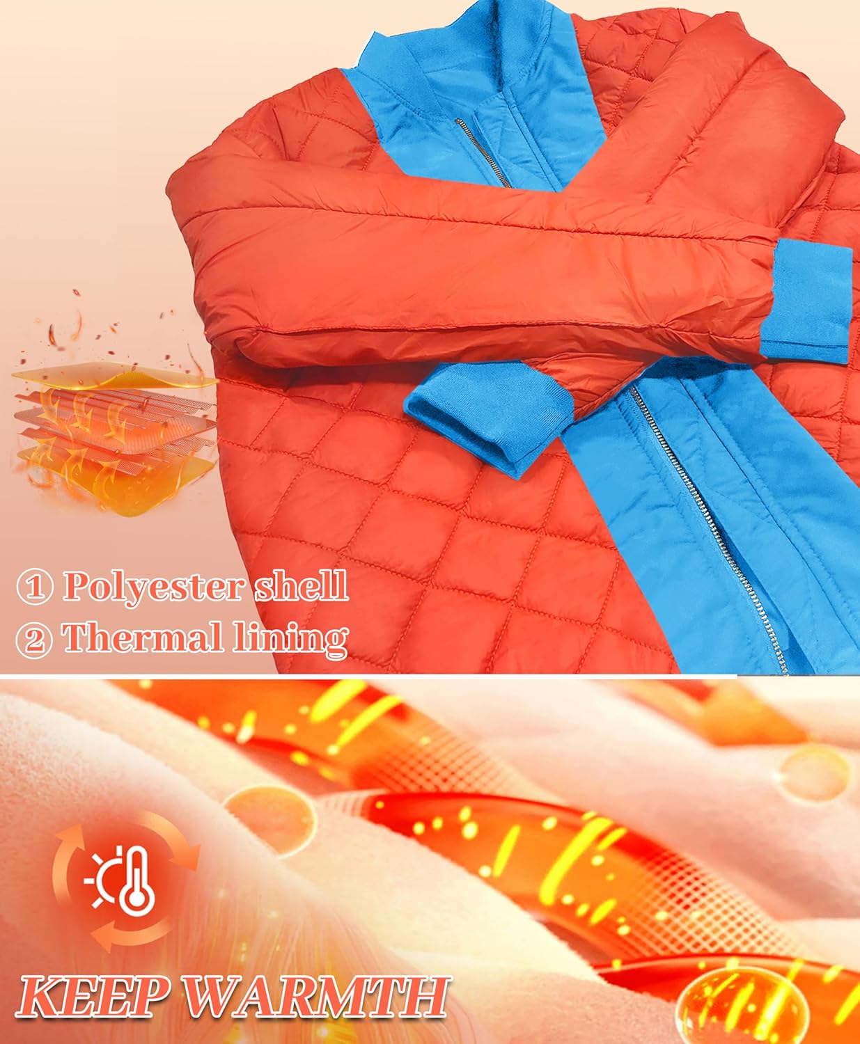 MAGNIVIT Men's Bomber Jacket Casual Fall Winter Military Jacket and Coats Outwear - Image 5