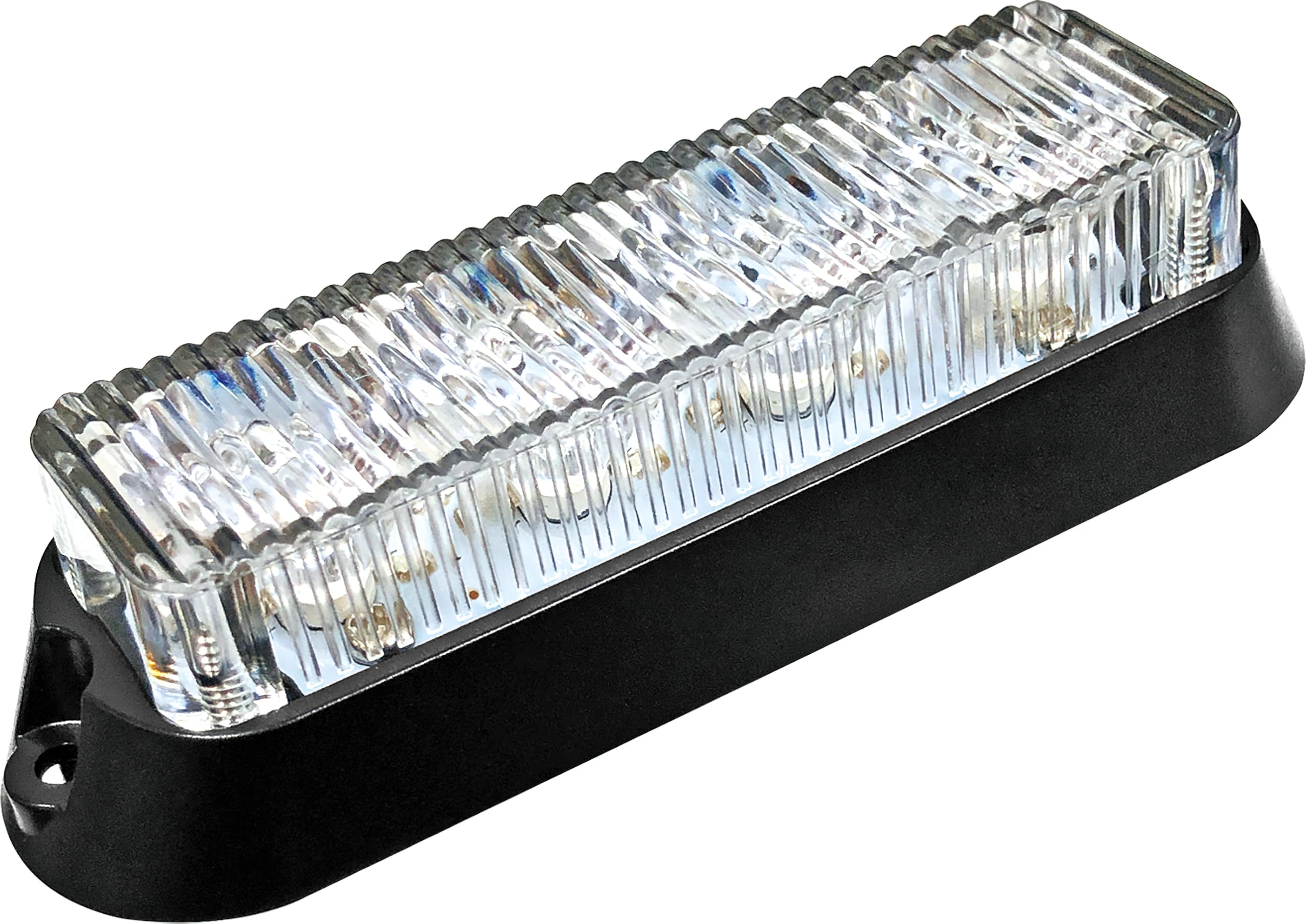 Seco-Larm SL-1311-MB4/B - Luz estroboscópica LED de alta intensidad, 4 LED azules de 1 W, 19 patrones de flash programables, IP67 resistente a la intemperie, 10-30 V CC, sincronización multiunidad