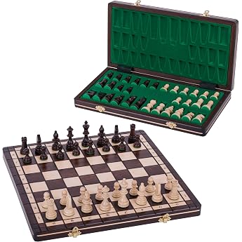 Square - Wooden Chess Game - Sport - 40 x 40 cm - Chess Pieces & Chess Board - Traditional Chess!