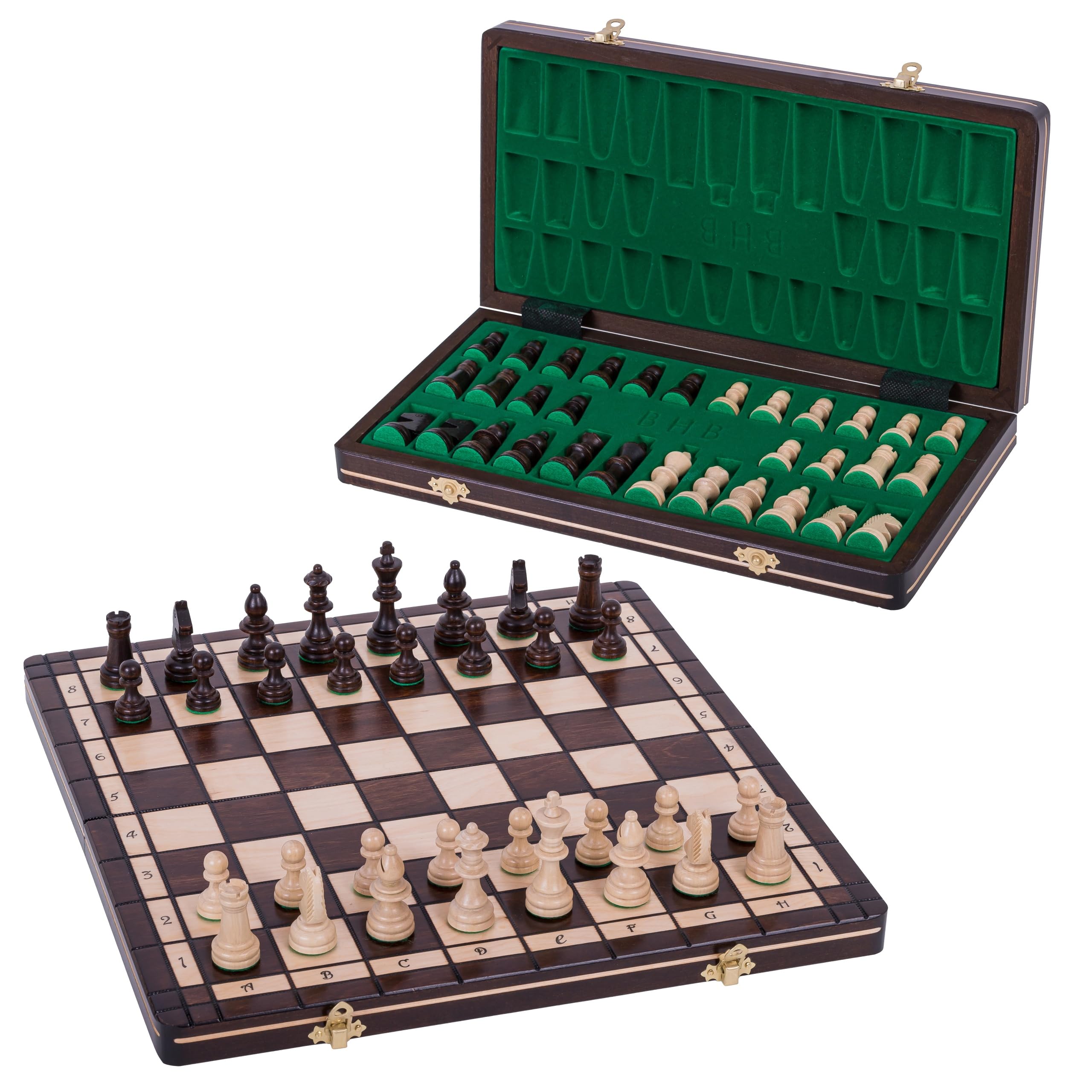 Square - Scacchi in Legno - SPORT - 40 x 40 cm - Scacchiera & Pezzi degli Scacchi