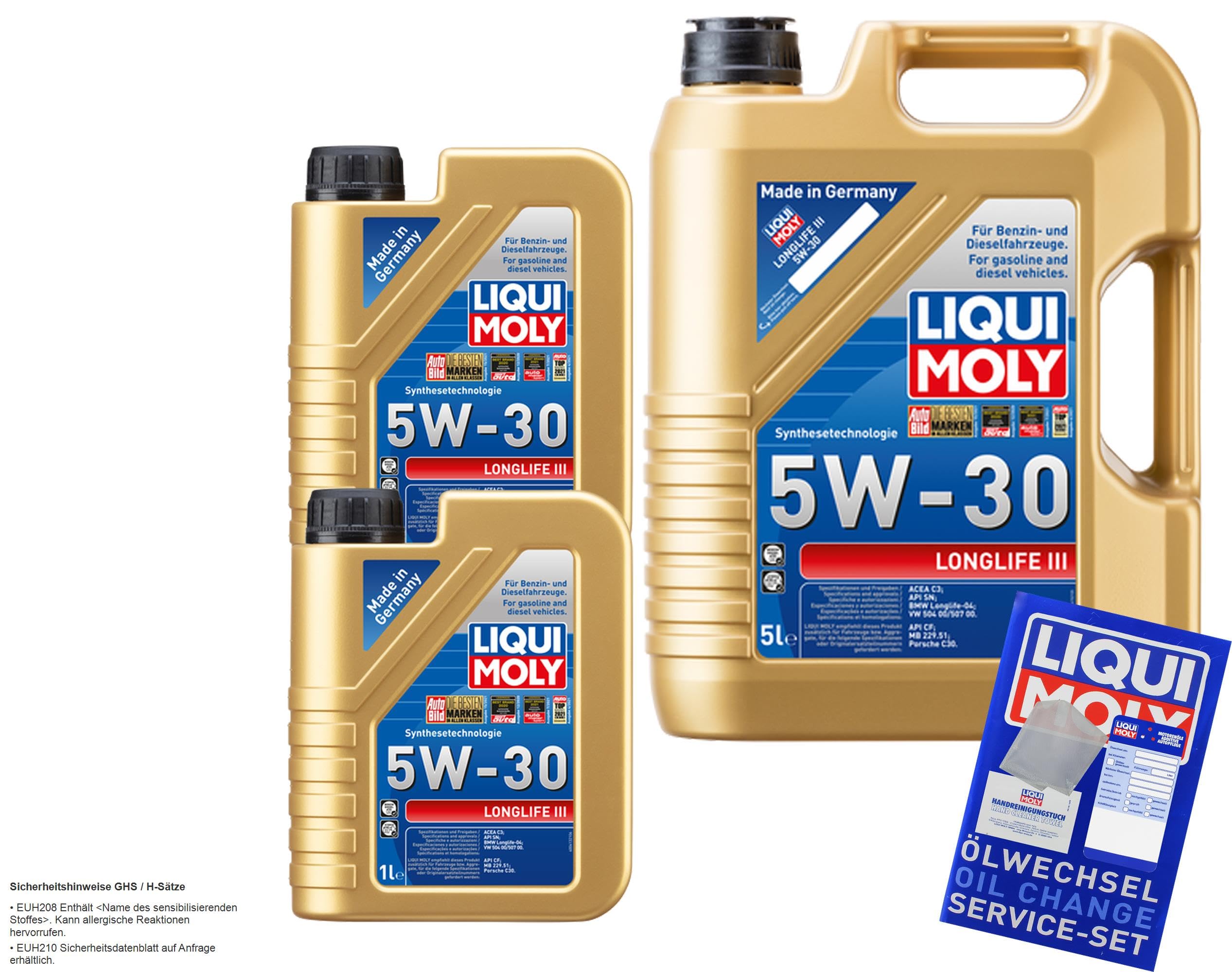 7 Liter Original Longlife III 5W-30 Motoröl Engine Oil Motorenöl