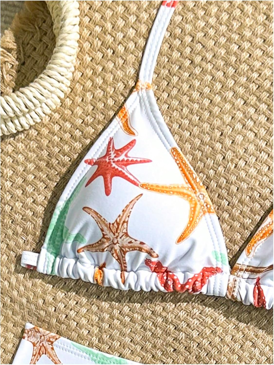 Verdusa Girl's 2 Piece Cute Bathing Suits Halter Backless Bikini Set Girls Swimsuits Triangle Bikinis