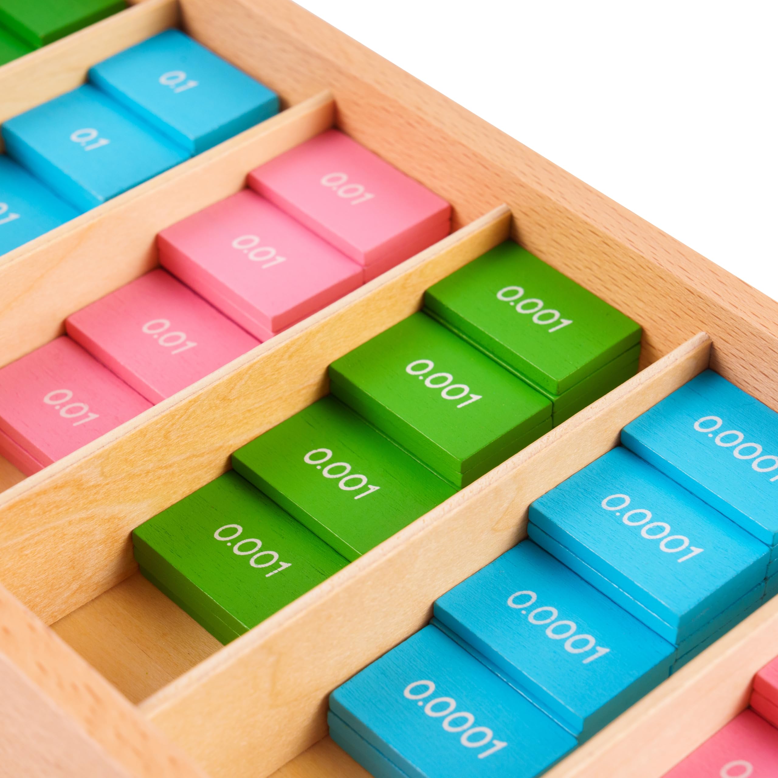 Montessori materiali matematici, giocattolo educativo in legno per numeri e calcolo, scuola materna e elementare, scuola domestica e aule a partire dai 3 anni (gioco decimale Montessori)