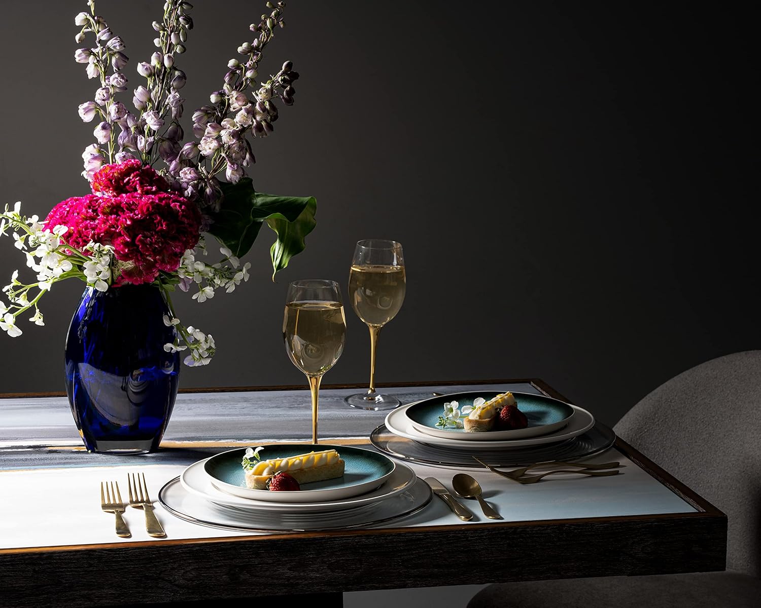 Barski Goblet - Red Wine Glass - Crystal Glass - Water Glass - Shiny Gold Stem - Stemmed Glasses - Set of 6 Goblets - 18 oz Made in Europe