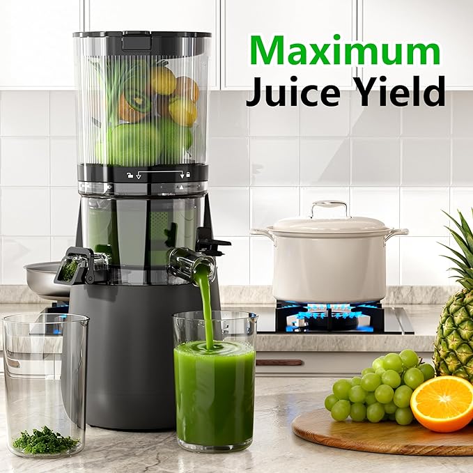 Extractor de Jugos Prensado Frío Boca Ancha 6 Pulgadas Motor miniatura 2