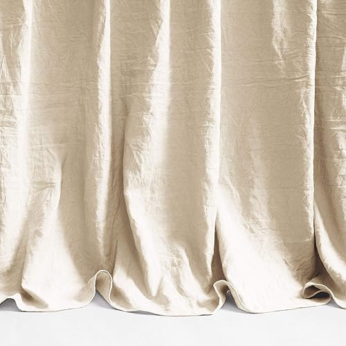 Miniatura 5 de Lush Décor - Juego de Cubrecama con falda de volantes para cama sencilla, estilo Shabby Chic, juego de 2 piezas, Poliéster, Ivory, Completo