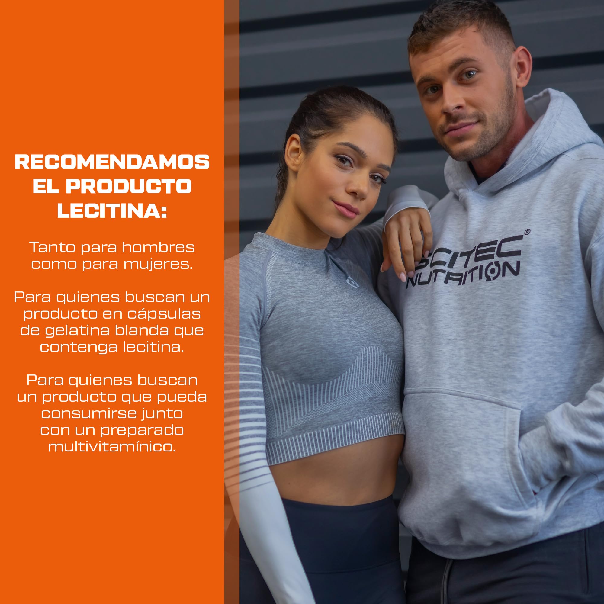 Scitec Nutrition Lecithin | Lecitina de aceite de soja | 1200 mg de lecitina al día | Envase de 100 dosis, 100 cápsulas de gelatina blanda