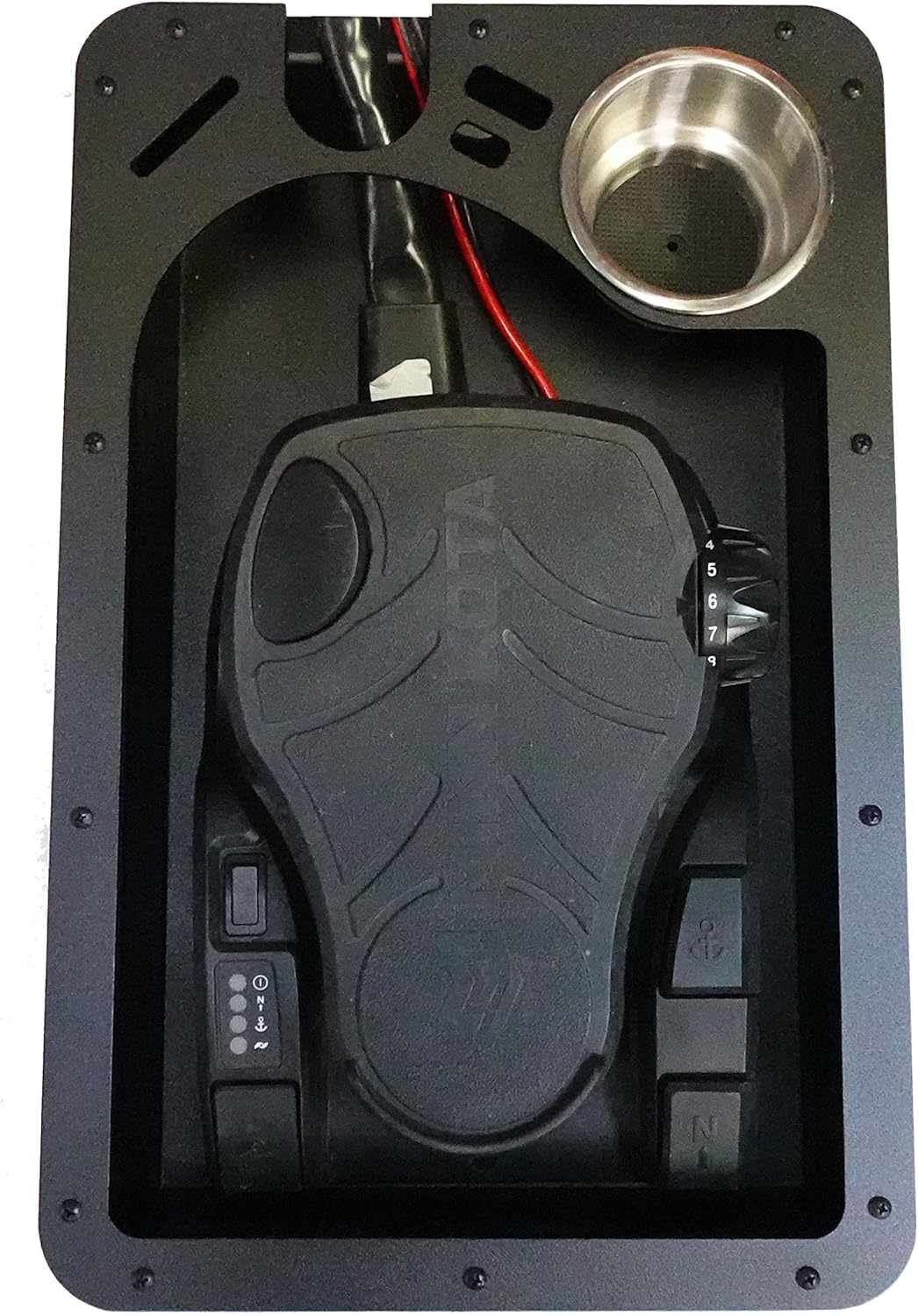 Baldwin Iron Works-Made in America-Aluminum-Recessed Trolling Motor Tray-Per Drilled for Fits: Ultrex/Quest Trolling Motors