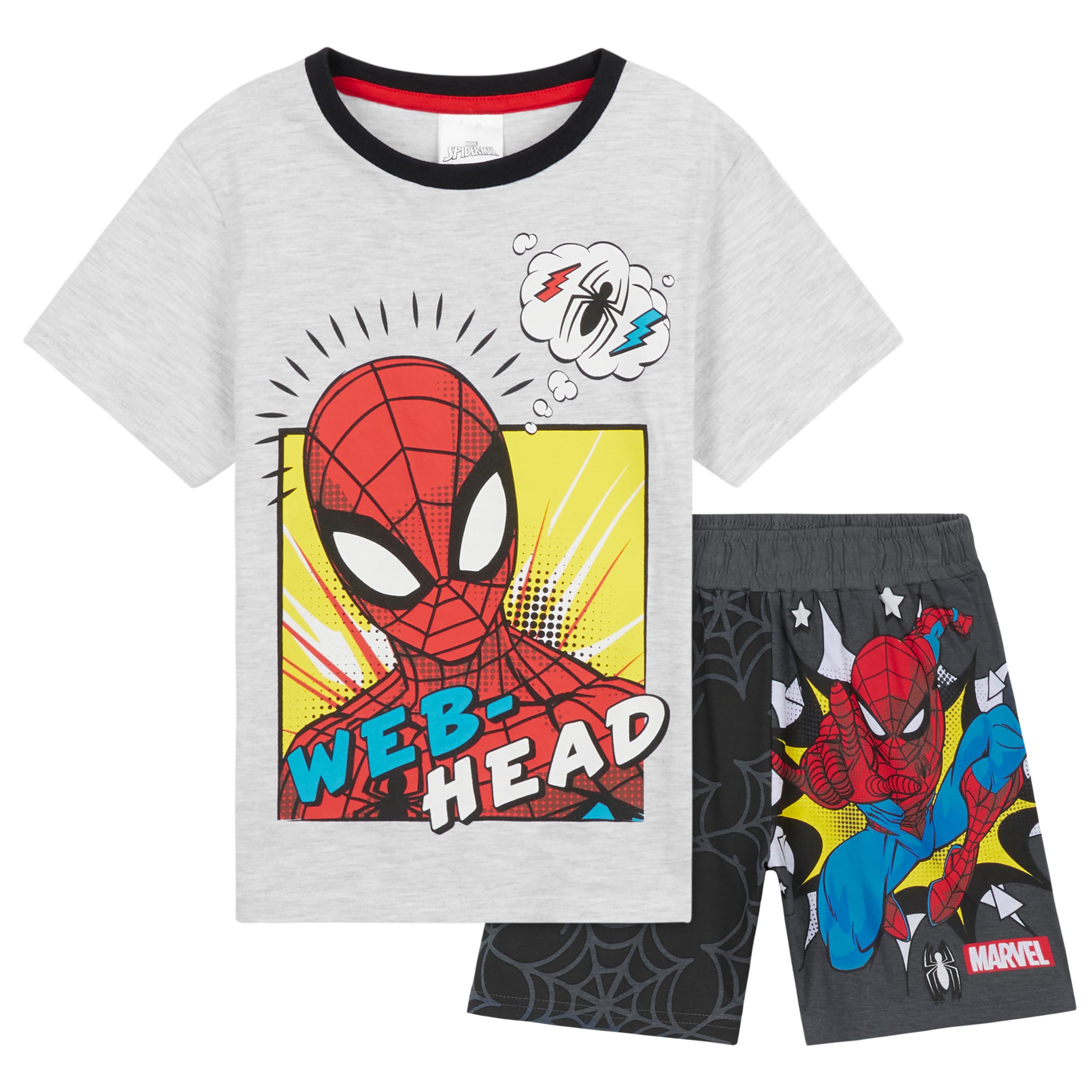 MarvelBoys Short Pyjama Set, Soft Breathable Lounge Wear - Boys Gifts