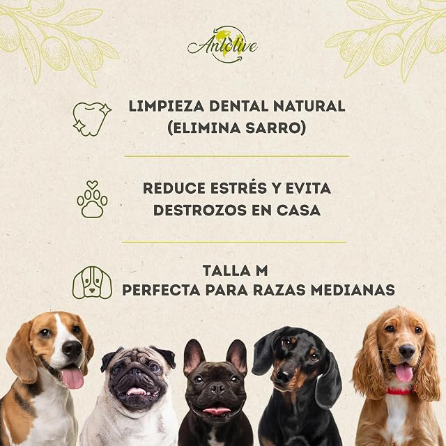 Foto 4 de 7 de Pack de Palos de Madera de Olivo de 17 cm -M- para Perros Medianos/Grandes