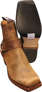 Sendra Cowboystiefel Bikerstiefel Stiefellette 8286 in schwarz incl. Roy Dunn´s Lederfett und Sendra Tragetasche