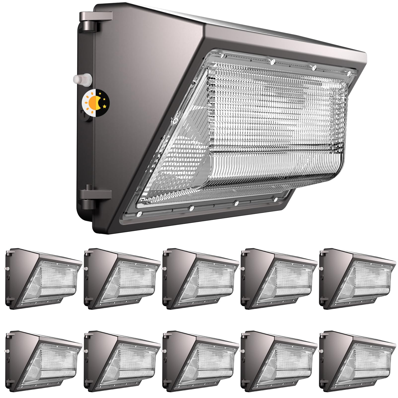 Lightdot 10 Pack 200W LED Wall Pack Lights, Outside LED Exterior Light