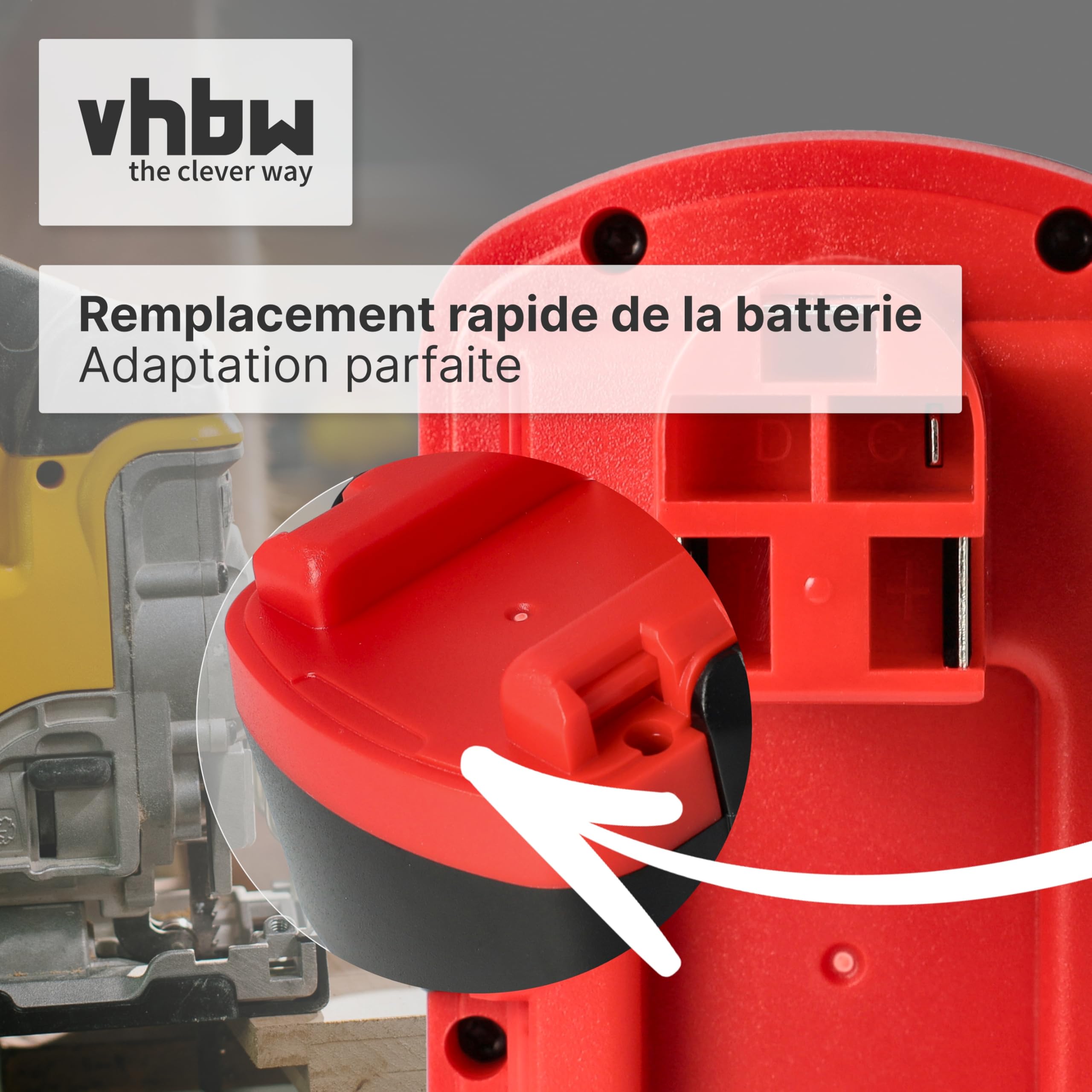 vhbw 1x Batterie Remplacement pour Bosch 2 607 335 711