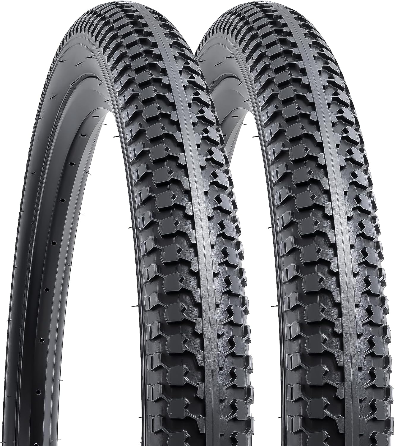 2-PCS 26" Folding Replacement Bike Tires 26x1.75/47-559 Mountain, MTB, Off-Road Bicycle Tires (Y-1449)