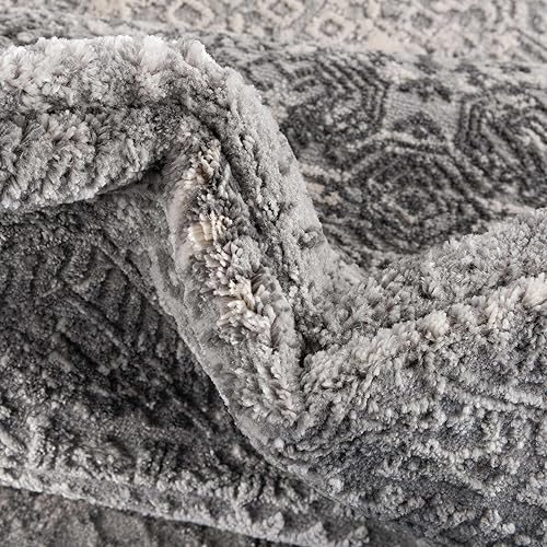 Miniatura 7 de Rugs.com Alfombra de la colección Finsbury, alfombra mediana gris de 9 x 12 pies, perfecta para salas de estar, comedores grandes, planos abiertos