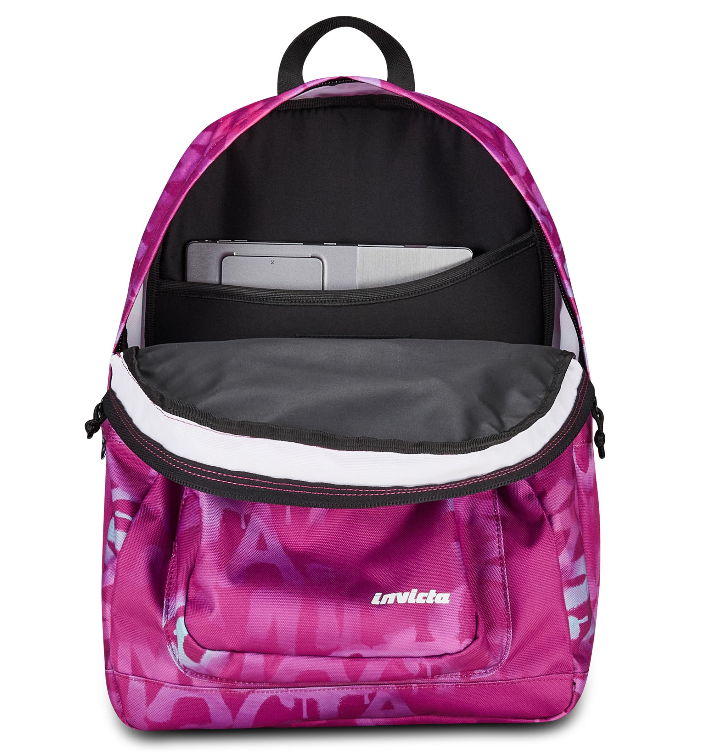 Invicta Jelek Zaino Scuola Media Ragazza, Scuola Elementare, Scomparto PC, Tasca Borraccia,viola