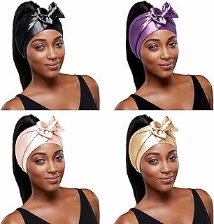 Red by Kiss Edge Laying Scarf Wrap for Hair Edge Silky Satin Scarf 4 PACK