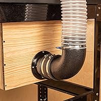 Vista 7 de Duct Connector Flange 8"(7.56 Inch) Black Plastic Straight Dryer Vent Wall Plate Wall Trim Pipe Collar for Heating Cooling Ventilation System(200mm)