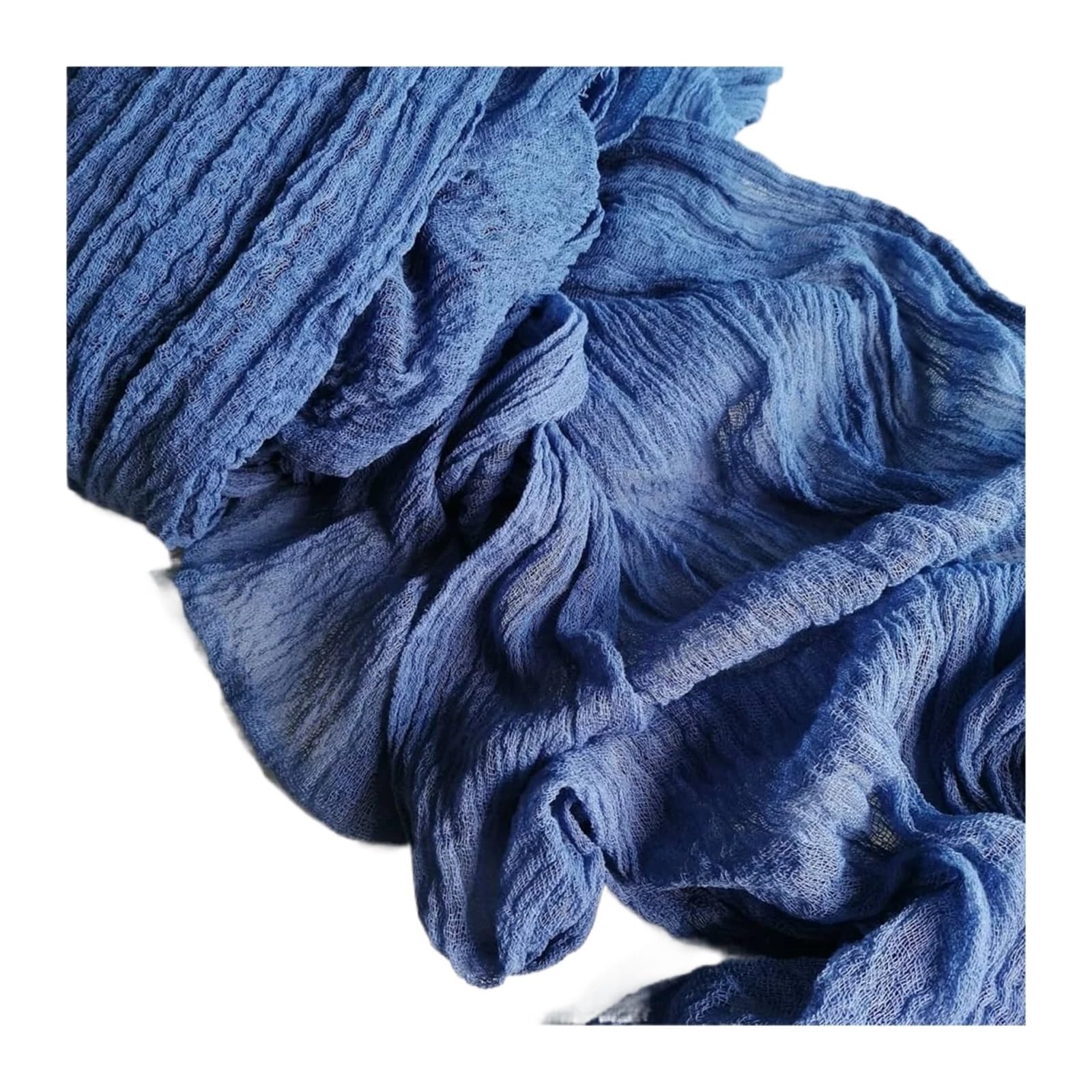 Chiffon Table Runner 10 PCS Table Runner Gauze Crepe Cheese Cloth Wedding Decoration Party Farmhouse Tabledecor House Warming(Blue,90x400cm)