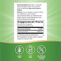 Vista 5 de Nature's Way Ácido alfa lipoico, apoya la función nerviosa saludable*, 600 mg por porción, 60 cápsulas