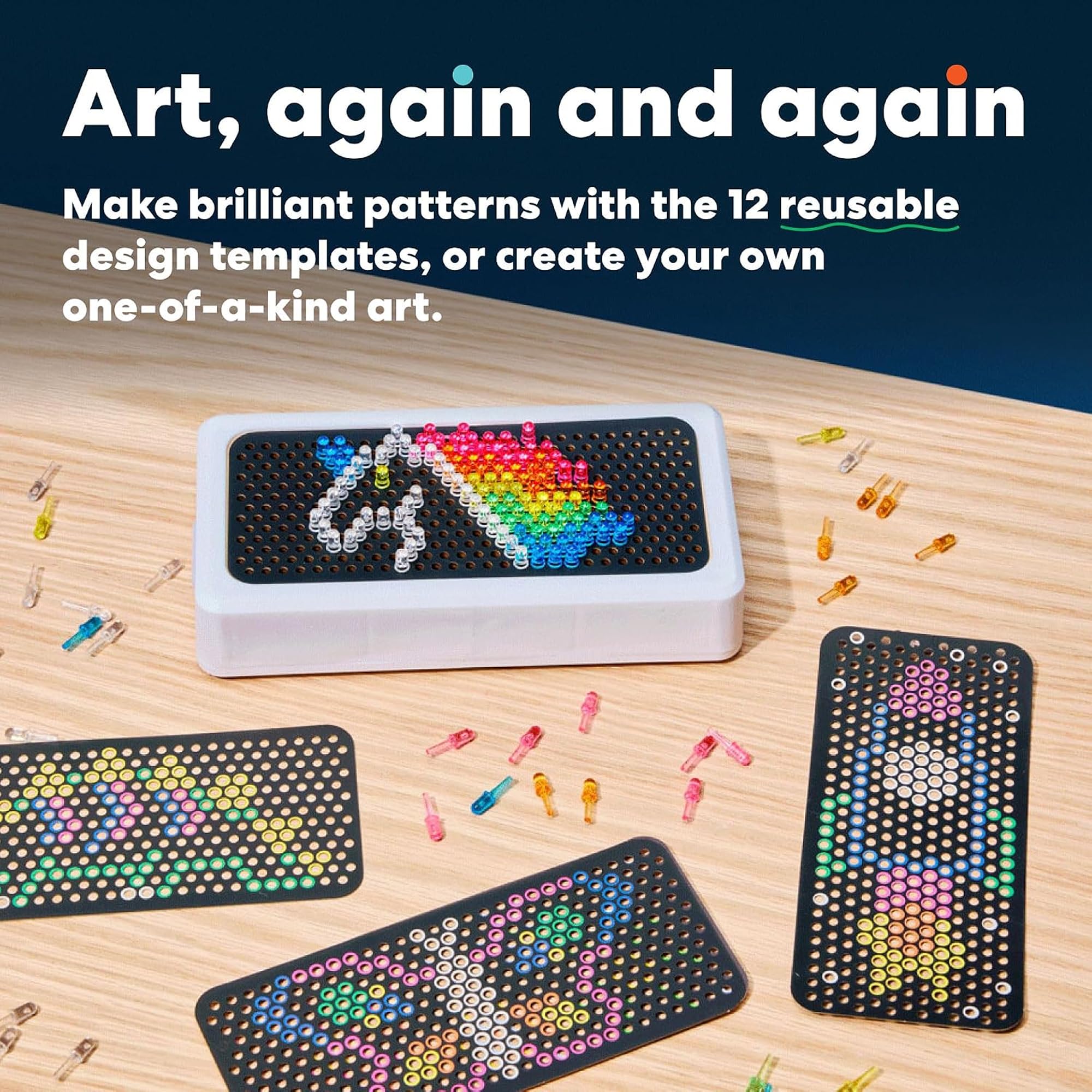 Pixel Art Lightbox Kit - Glow in the Dark Fun! -3