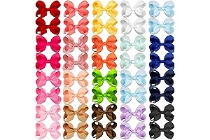 Cute Boutique Small Grosgrain Ribbon Bows For Hair With Alligator Clips In...