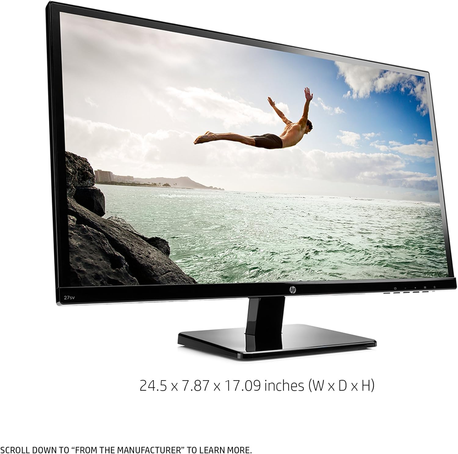 New Product HP 27-inch LED Backlit Monitor (27sv, Black) Promo 40% OFF HP 27-inch LED Backlit Monitor (27sv, Black)