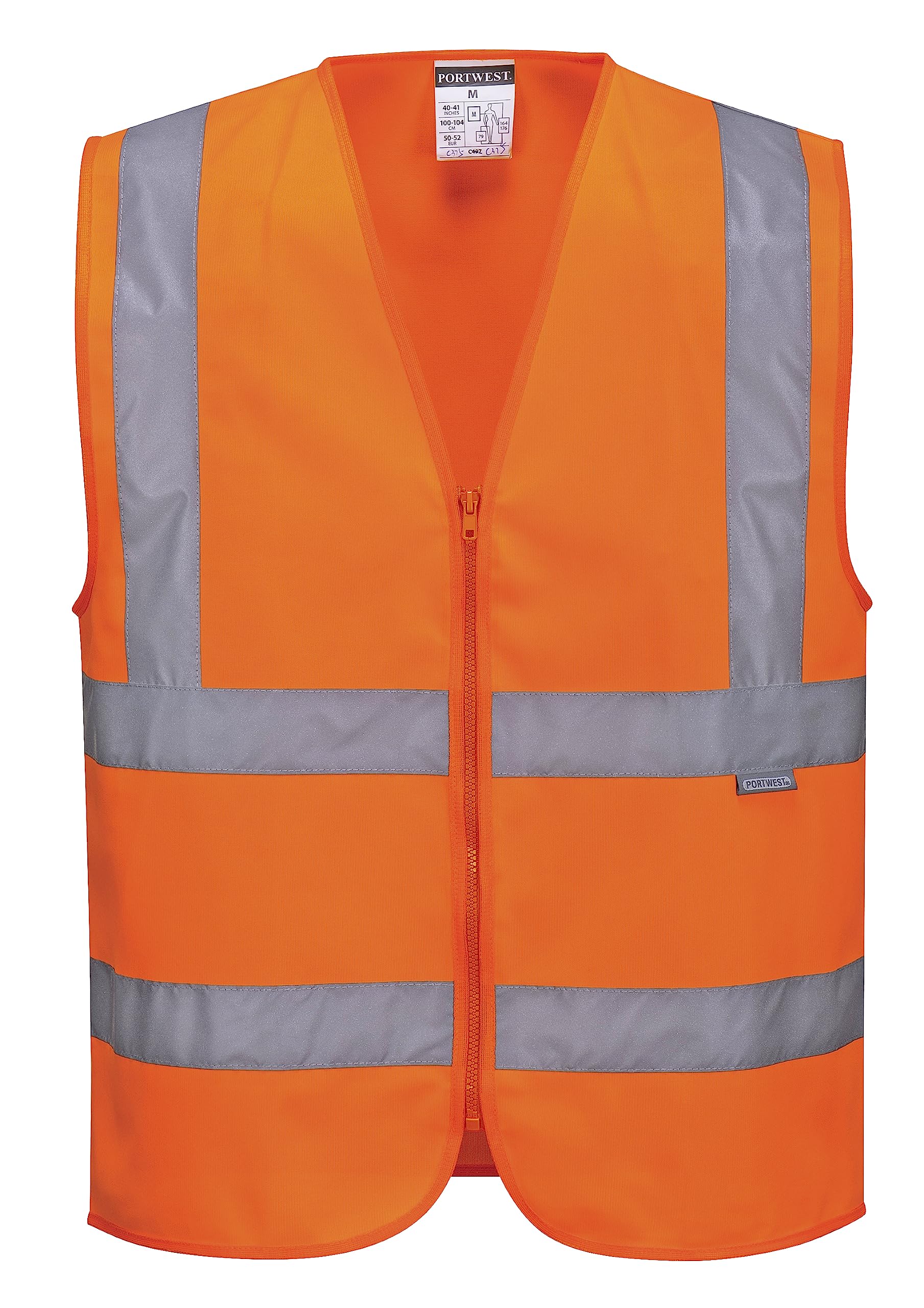 PORTWEST Warnweste mit Reißverschluss C375, Kl. 2, orange