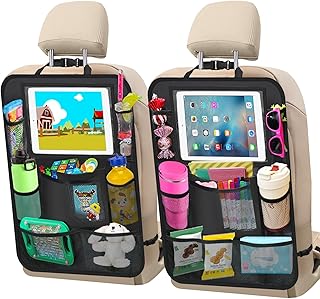 Car Backseat Organizer ，2 Pack Car Organizer Back Seat with 11" Tablet Holder, 10