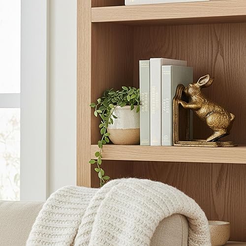 Miniatura 6 de Sujetalibros decorativos dorados antiguos, extremos de libros de hierro fundido resistentes para estantes, sujetalibros únicos para libros pesados,