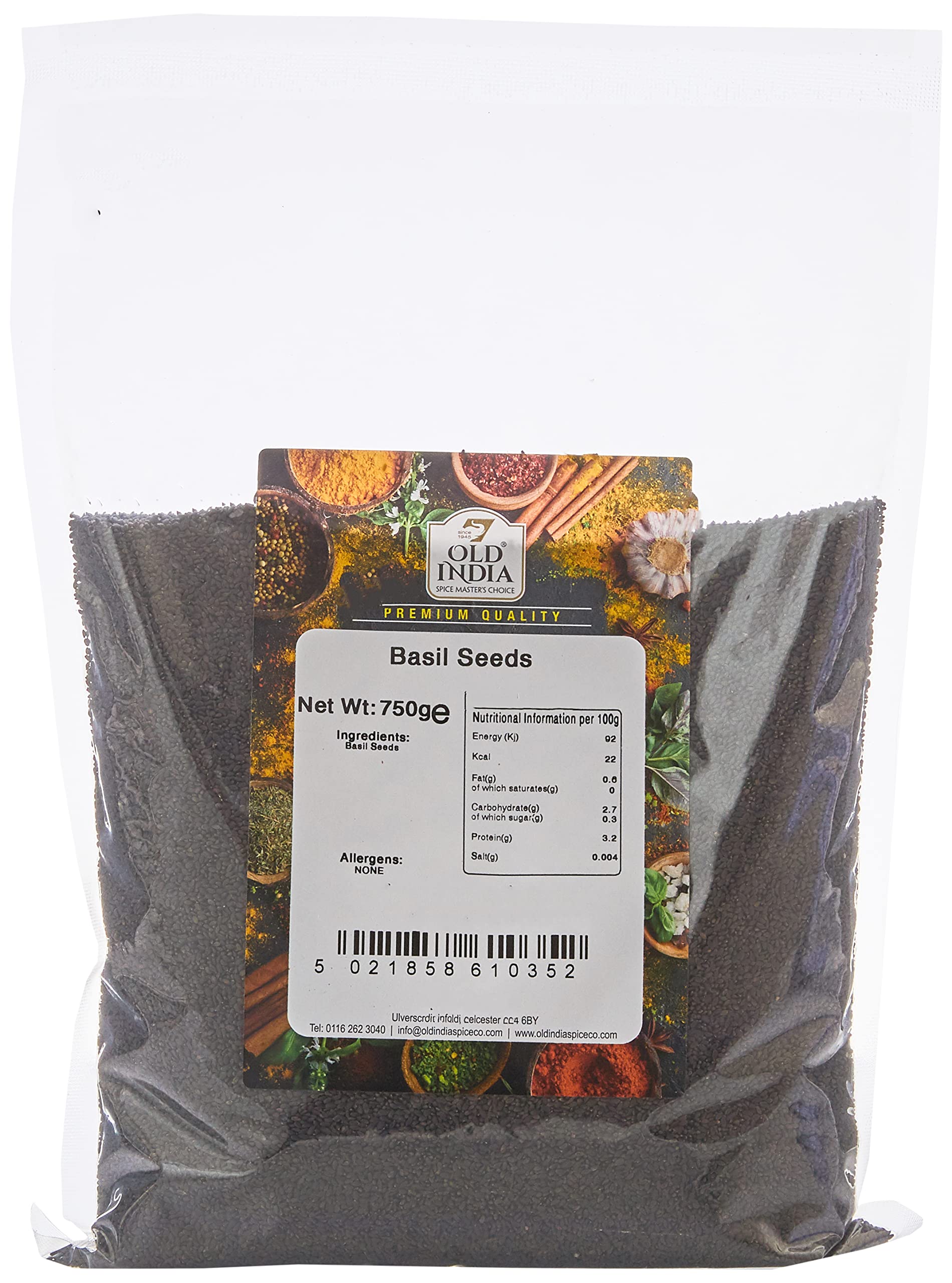 Old India Basil Seeds 750g