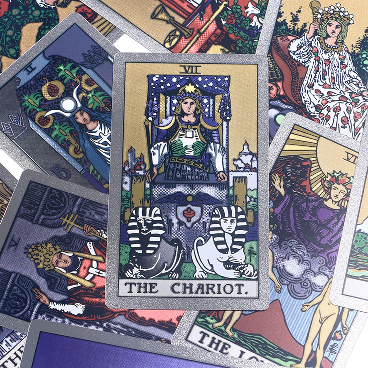 Tarot Cards,Golden Tarot for Beginners,Water Proof with Guide -Fortune Telling Cards, 78 Fortune Storytelling Playset for Family Families Birthday, Blue
