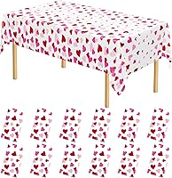 Vista 117 de QZYL 4 manteles de picnic con fundas de banco, manteles de plástico negro, 54 x 108 pulgadas, fundas rectangulares desechables impermeables